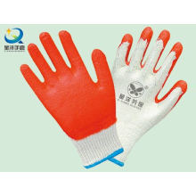 Latex Palm Coated Work Gloves, Acabamento suave